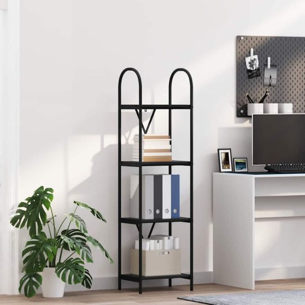 Рафт за книги Черния дъб 40 x 30 x 146 см Инженерно дърво