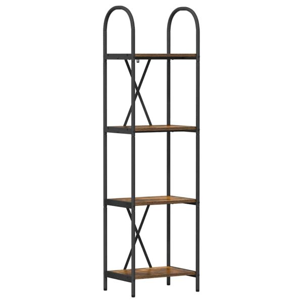 Рафт за книги Димян дъб 40 x 30 x 146 см Инженерно дърво