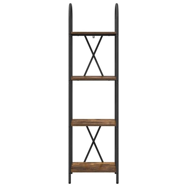 Рафт за книги Димян дъб 40 x 30 x 146 см Инженерно дърво