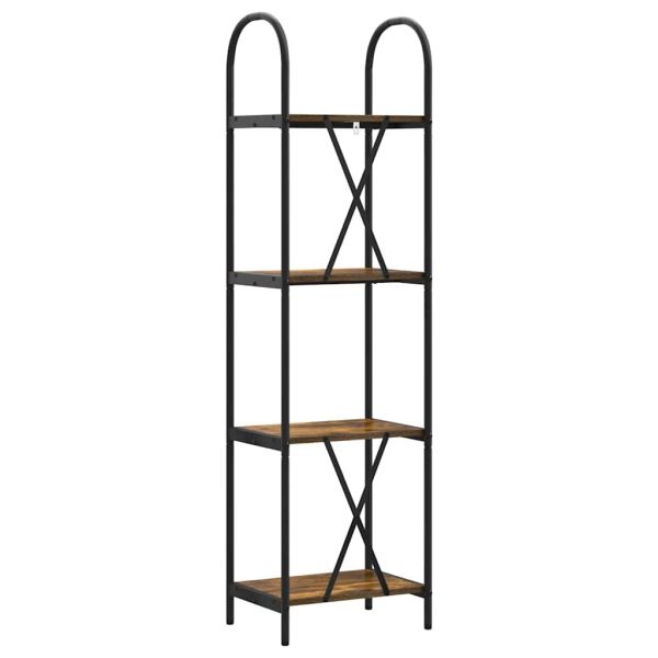 Рафт за книги Димян дъб 40 x 30 x 146 см Инженерно дърво