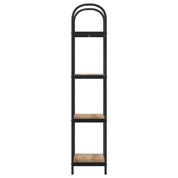 Рафт за книги Дъб 40 x 30 x 146 см Инженерно дърво