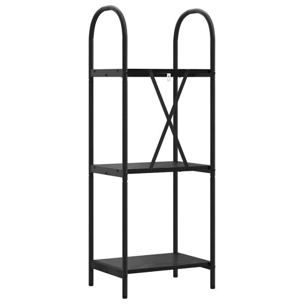 Рафт за книги Черния дъб 40 x 30 x 109 см Инженерно дърво