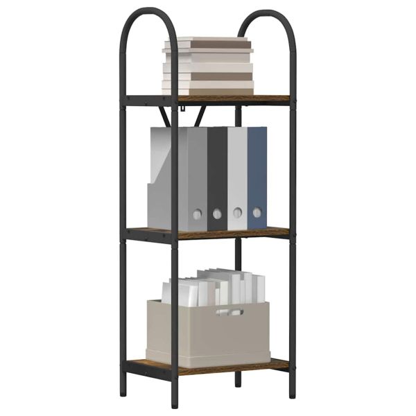 Рафт за книги Димян дъб 40 x 30 x 109 см Инженерно дърво