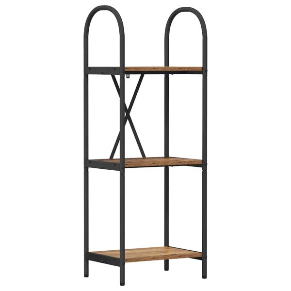 Рафт за книги Старо дърво 40 x 30 x 109 см Инженерно дърво