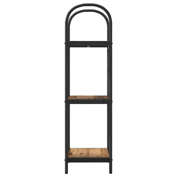 Рафт за книги Старо дърво 40 x 30 x 109 см Инженерно дърво