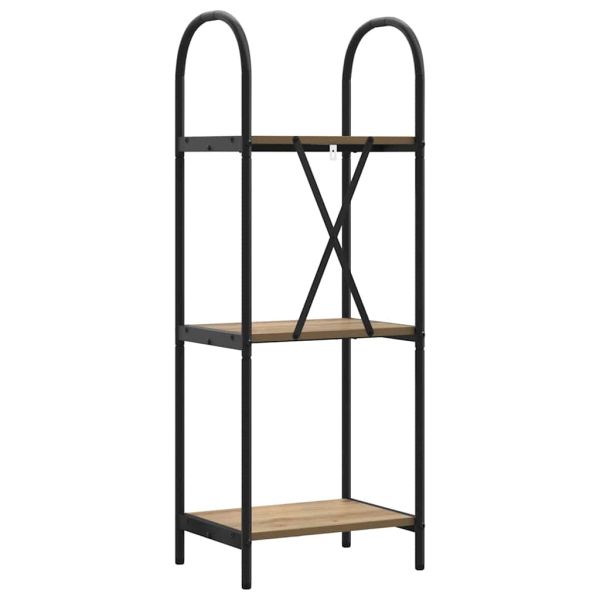 Рафт за книги Дъб 40 x 30 x 109 см Инженерно дърво