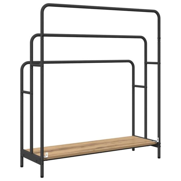 Стойка за дрехи с рафт Дъб 90 x 30 x 100,5 cm Инженерно дърво