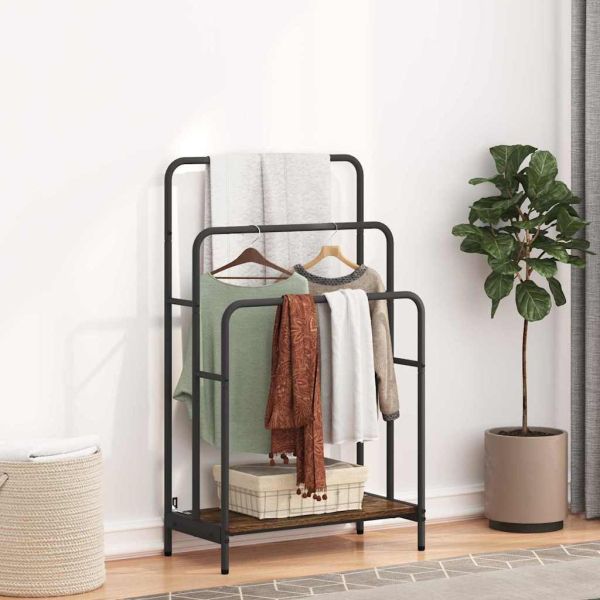 Стойка за дрехи Димян дъб 60 x 30 x 100,5 см Инженерно дърво