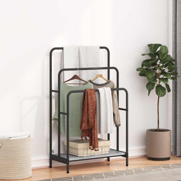 Стойка за дрехи Сив Сонома 60 x 30 x 100,5 см Инженерно дърво