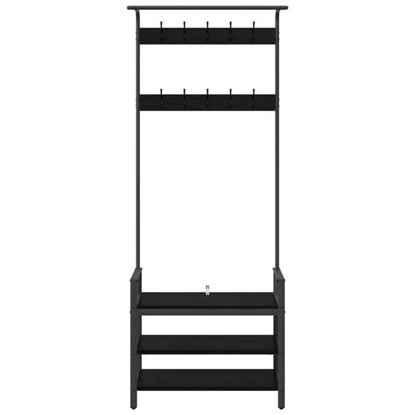 Закачалка за палта Черния дъб 75 x 34 x 184 см Инженерно дърво