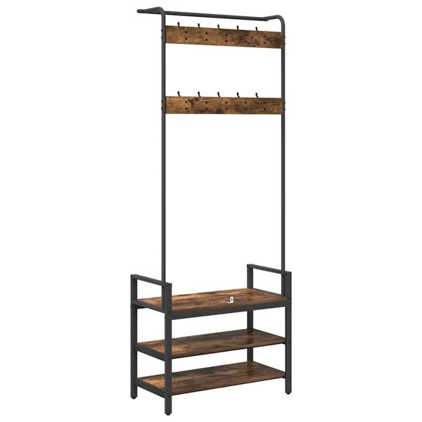 Закачалка за палта Димян дъб 75 x 34 x 184 см Инженерно дърво