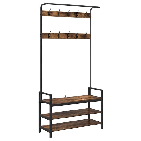 Закачалка за палта Димян дъб 95 x 34 x 184 см Инженерно дърво