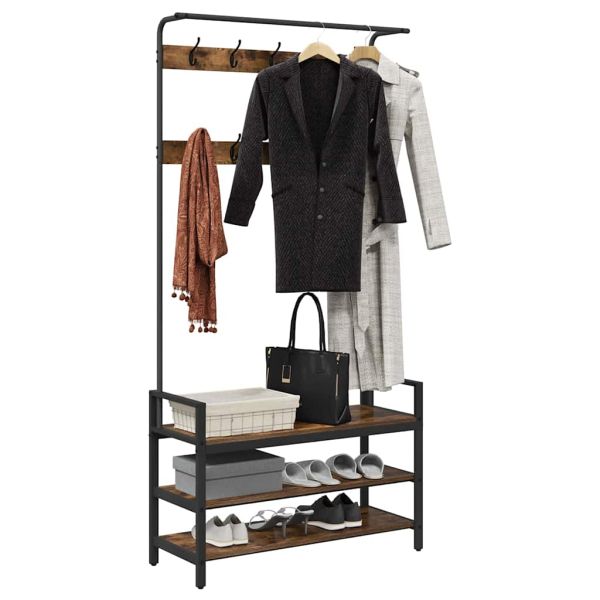 Закачалка за палта Димян дъб 95 x 34 x 184 см Инженерно дърво