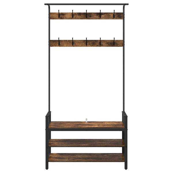 Закачалка за палта Димян дъб 95 x 34 x 184 см Инженерно дърво