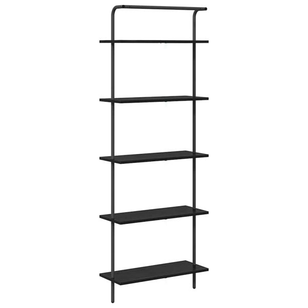 Рафт за книги Черния дъб 60 x 24 x 168 см Инженерно дърво