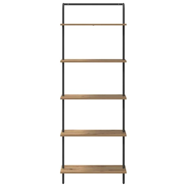 Рафт за книги Дъб 60 x 24 x 168 см Инженерно дърво