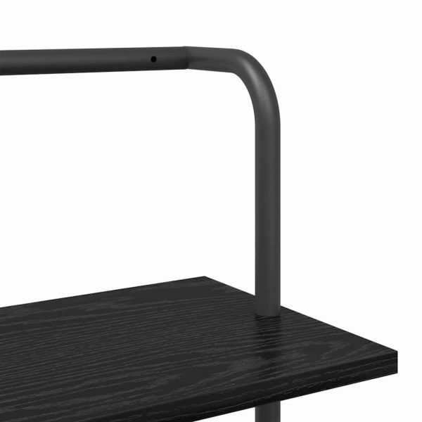 Рафт за книги Черния дъб 60 x 24 x 203 см Инженерно дърво