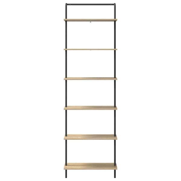 Рафт за книги Сонома дъб 60 x 24 x 203 см Инженерно дърво