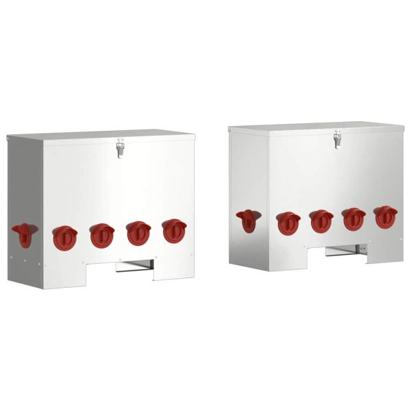 Кокошарник 2 pcs Сребрист 60,5 x 29 x 51 см