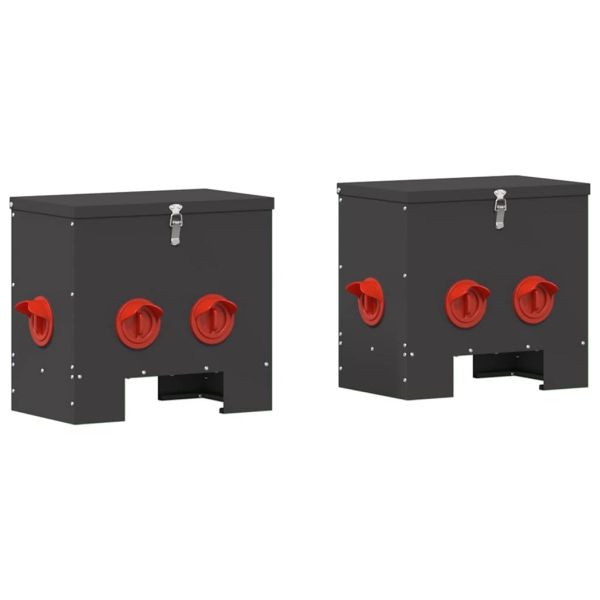 Кокошарник 2 pcs Черно 40,5 x 25 x 38 см