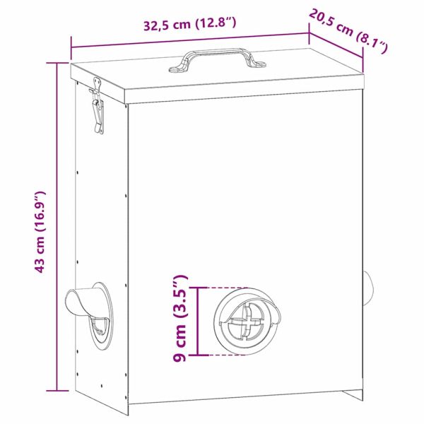 Кокошарник 2 pcs Черно 32,5 x 20,5 x 43 см