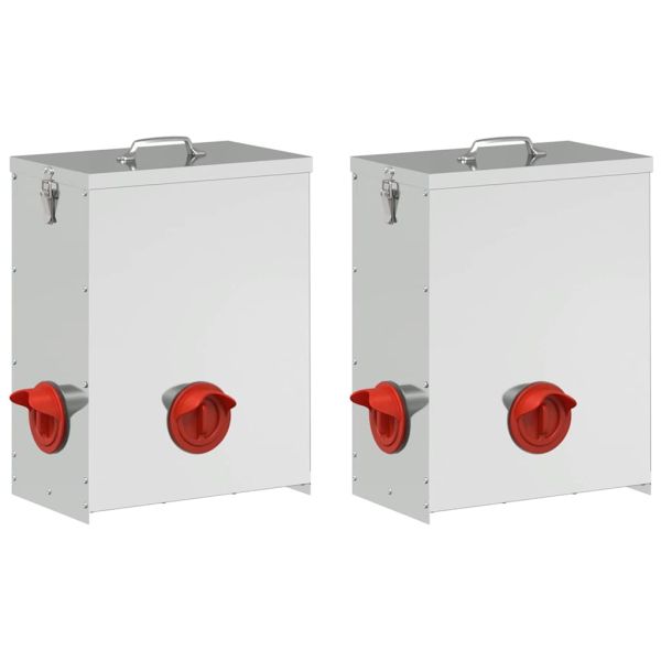 Кокошарник 2 pcs Сребрист 32,5 x 20,5 x 43 см