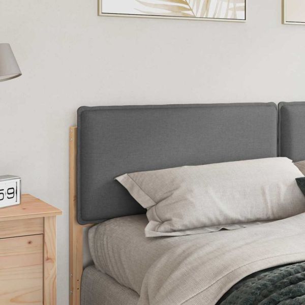 Тапицирана табла с таблото Естествено и светло сиво 180 cm