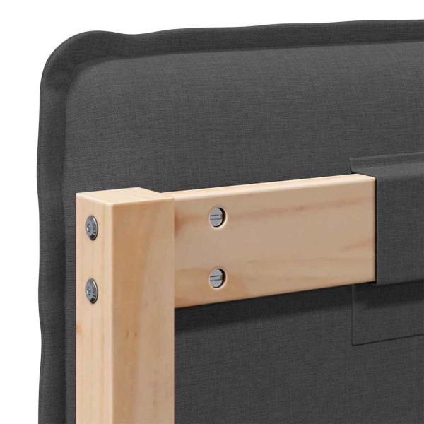 Тапицирана табла с таблото Естествено и тъмно сиво 180 cm