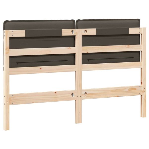 Тапицирана табла с таблото Естествено и светло сиво 140 cm