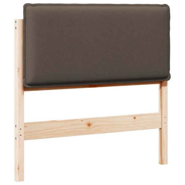 Тапицирана табла с таблото Естествено и светло сиво 90 cm