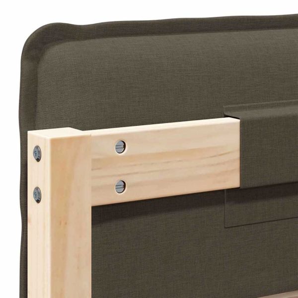 Тапицирана табла с таблото Естествено и светло сиво 80 cm