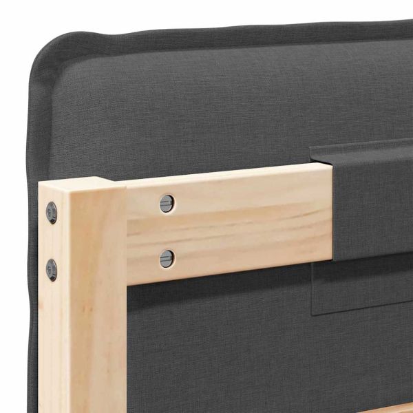 Тапицирана табла с таблото Естествено и тъмно сиво 75 cm