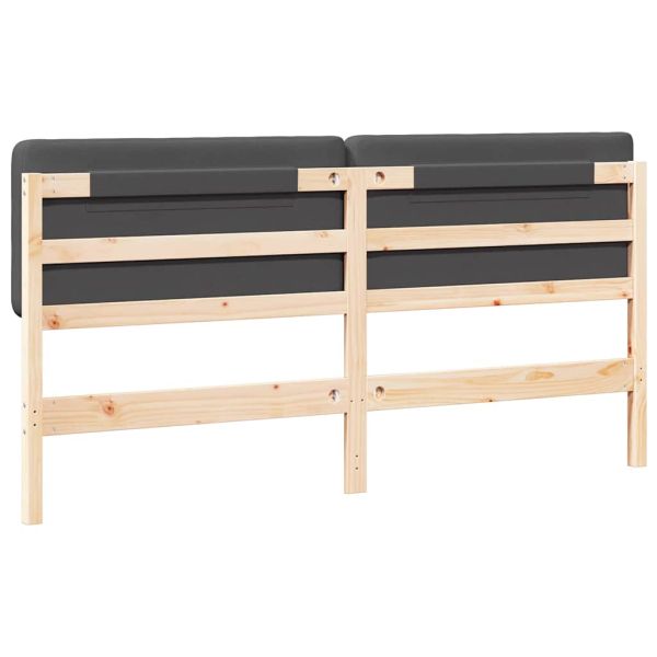 Тапицирана табла с таблото Кафяво и тъмно сиво 180 cm