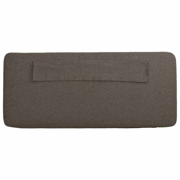 Тапицирана табла Кафяво и таупе 160 cm Солидно борово дърво