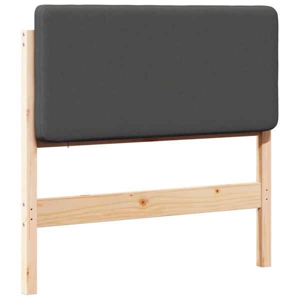 Тапицирана табла с таблото Кафяво и тъмно сиво 100 cm