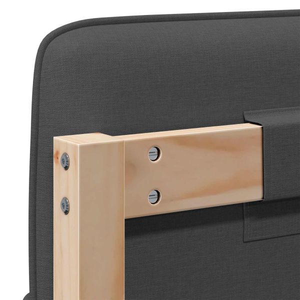 Тапицирана табла с таблото Кафяво и тъмно сиво 200 cm