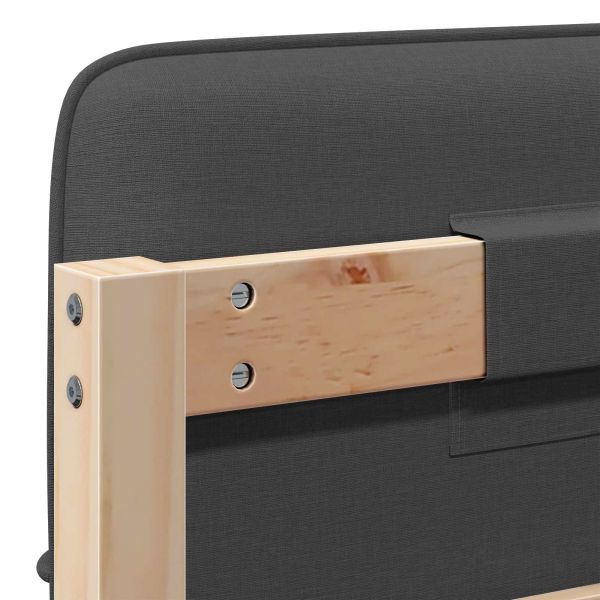 Тапицирана табла с таблото Кафяво и тъмно сиво 100 cm