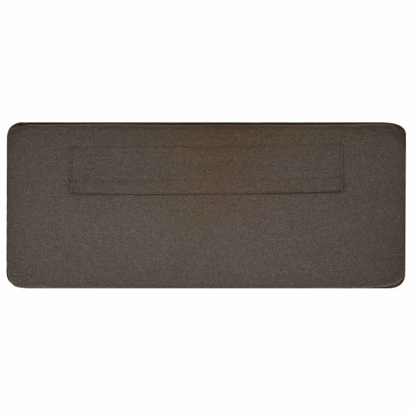 Тапицирана табла Кафяво и таупе 75 cm Солидно борово дърво