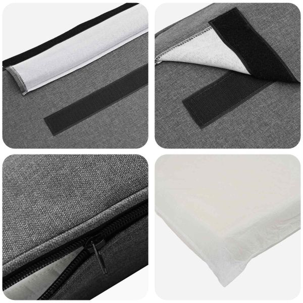 Тапицирана табла Кафяв и светло сив 160 cm Солидно борово дърво