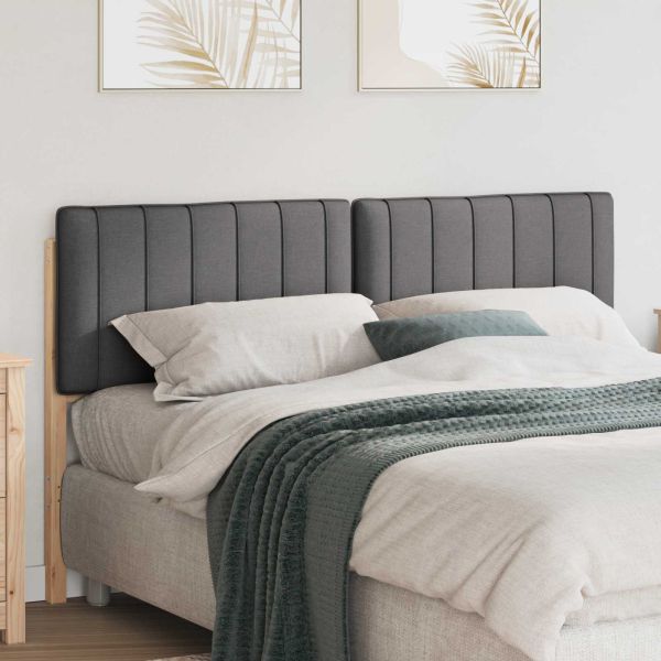 Тапицирана табла с таблото Кафяво и тъмно сиво 160 cm