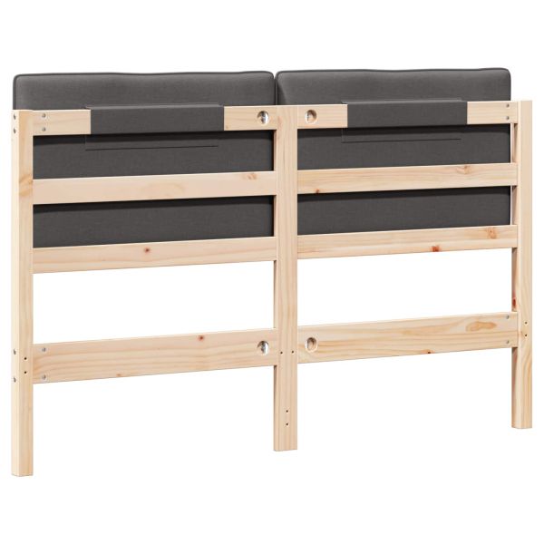 Тапицирана табла с таблото Кафяво и тъмно сиво 160 cm