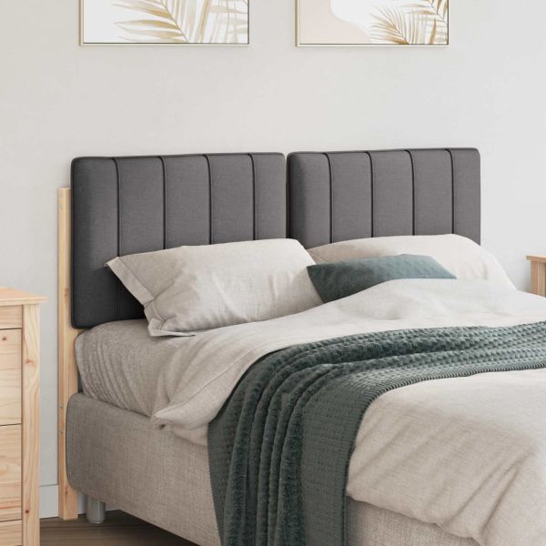 Тапицирана табла с таблото Кафяво и тъмно сиво 120 cm