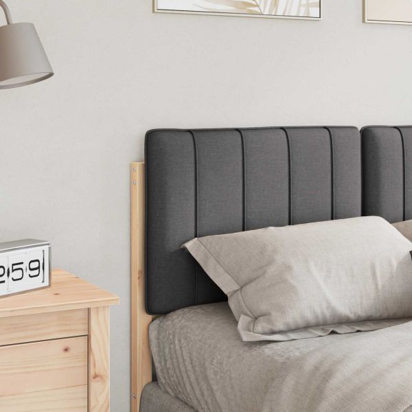 Тапицирана табла с таблото Кафяво и тъмно сиво 120 cm