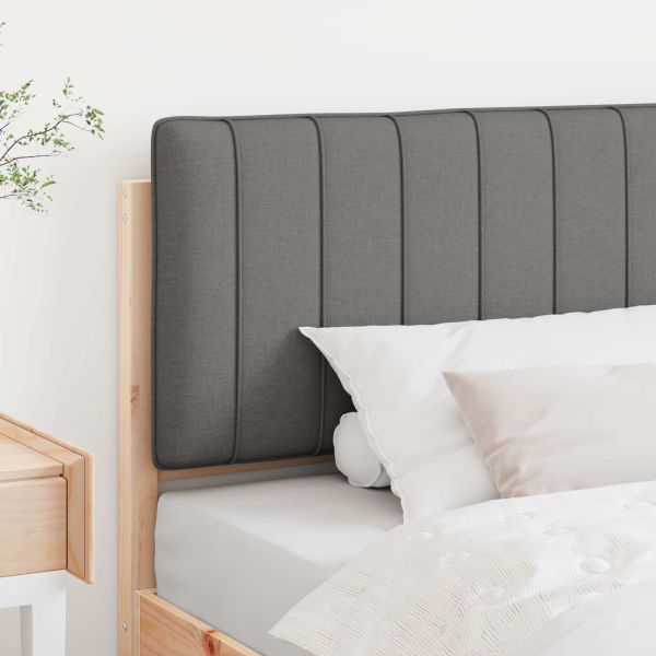 Тапицирана табла Кафяв и светло сив 100 cm Солидно борово дърво