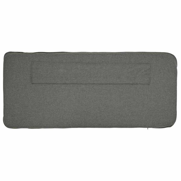 Тапицирана табла Кафяв и светло сив 80 cm Солидно борово дърво