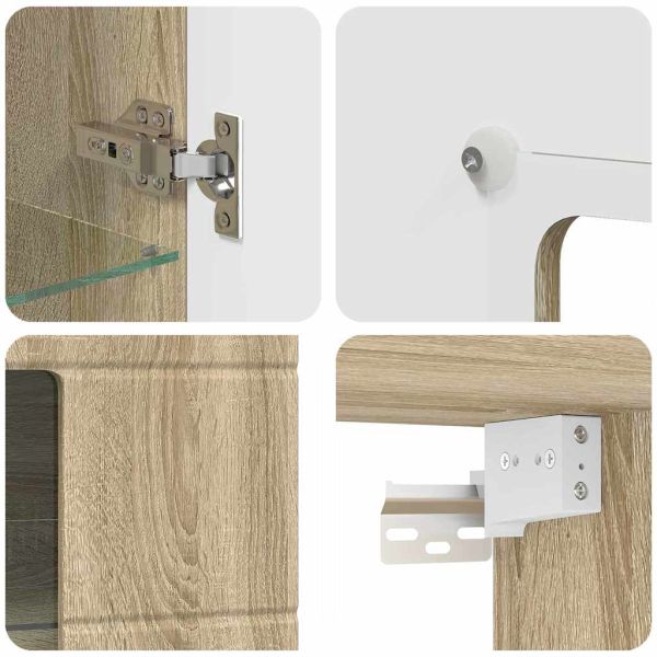 Дървен шкаф Сонома дъб 50 x 29 x 100 см Инженерно дърво