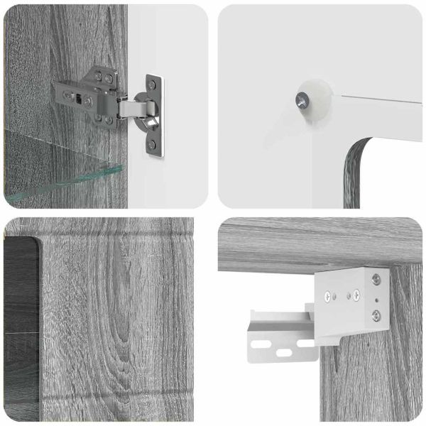 Дървен шкаф Сив Сонома 50 x 29 x 100 см Инженерно дърво