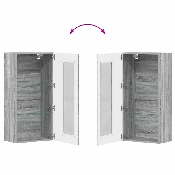 Дървен шкаф Сив Сонома 50 x 29 x 100 см Инженерно дърво