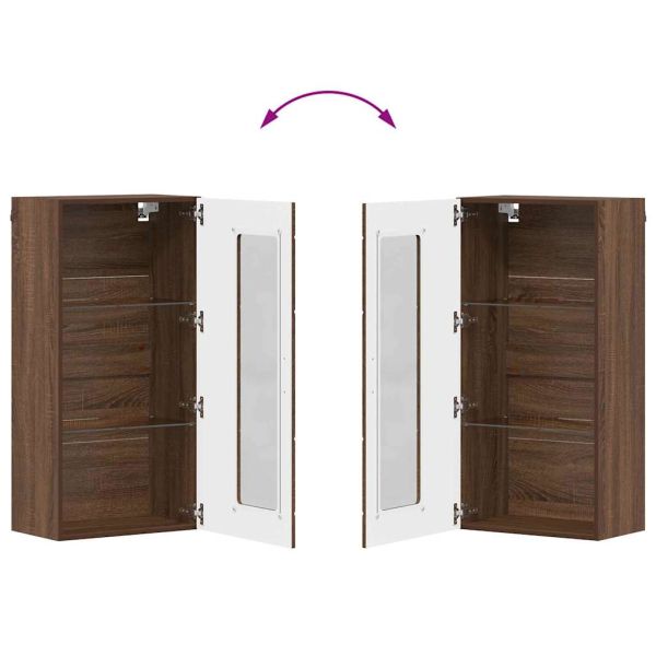 Дървен шкаф Кафяв дъб 50 x 29 x 100 см Инженерно дърво