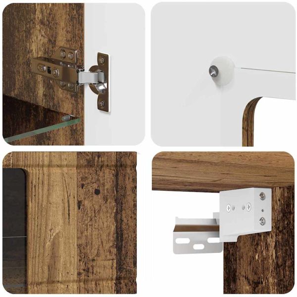 Дървен шкаф Старо дърво 50 x 29 x 100 см Инженерно дърво